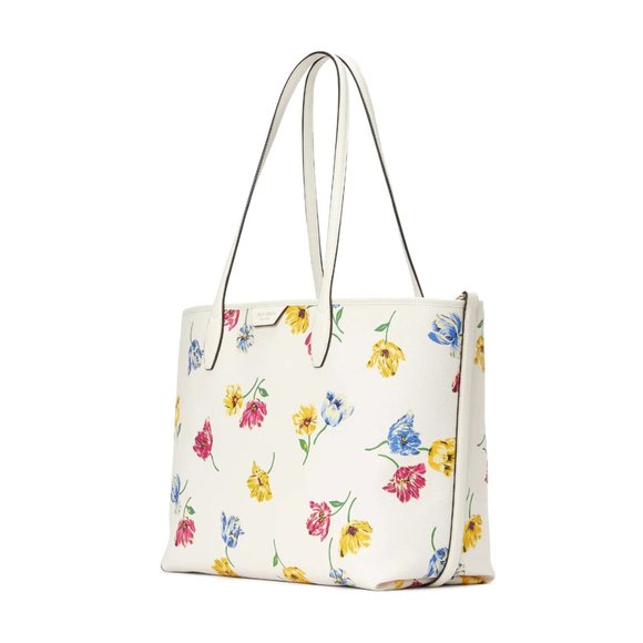 New Kate Spade Sutton Tulip Toss Printed Medium Tote - Picture 5 of 5